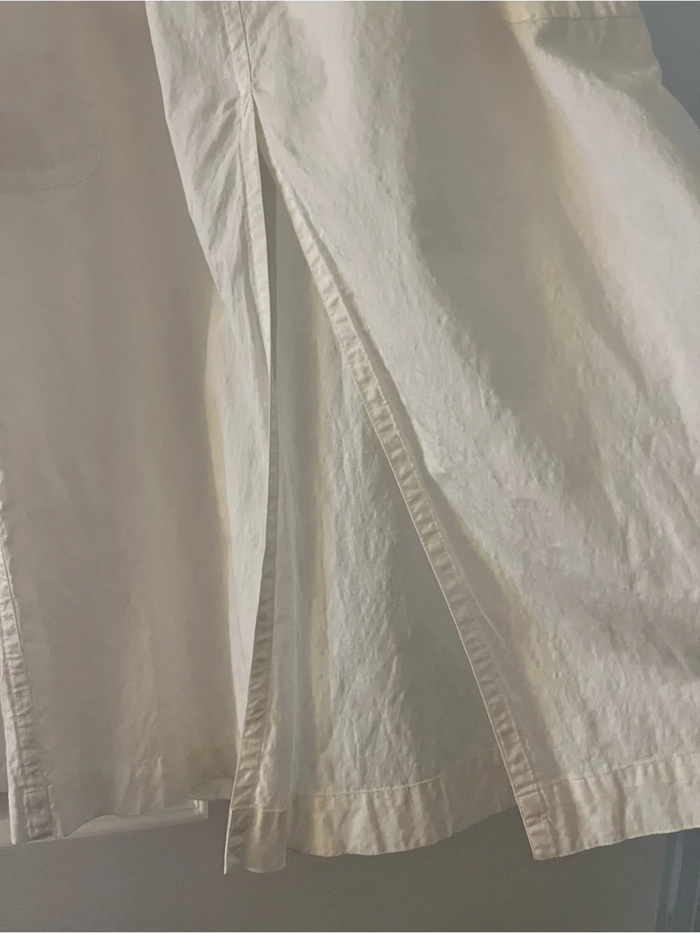 A.L.C. Cream Ruffled Skirt with Elastic Waist